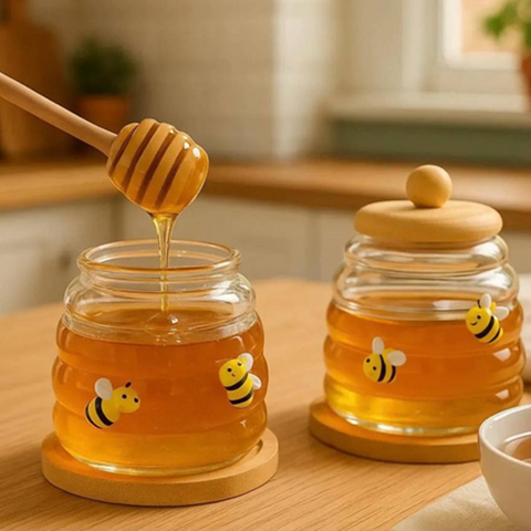 صورة برطمان عسل شكل نحل بجودة عالية